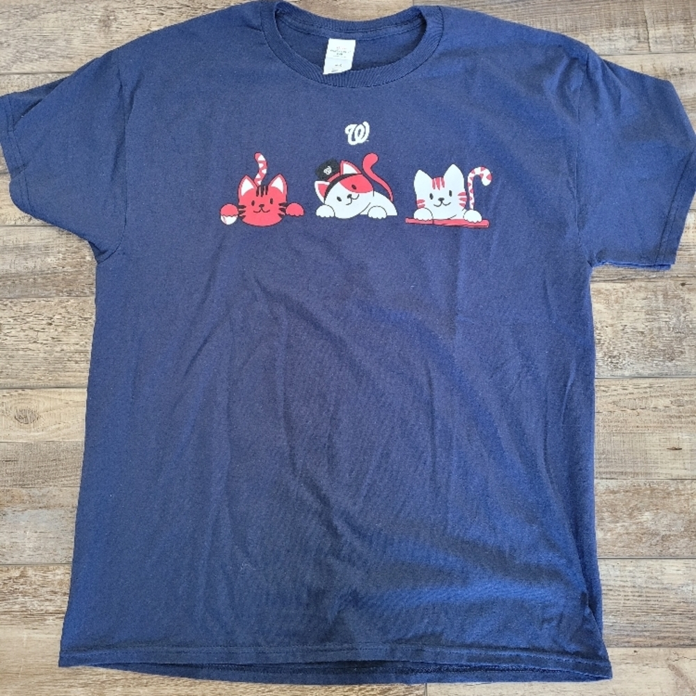 Blue T-Shirt with Cute Animal Graphics
